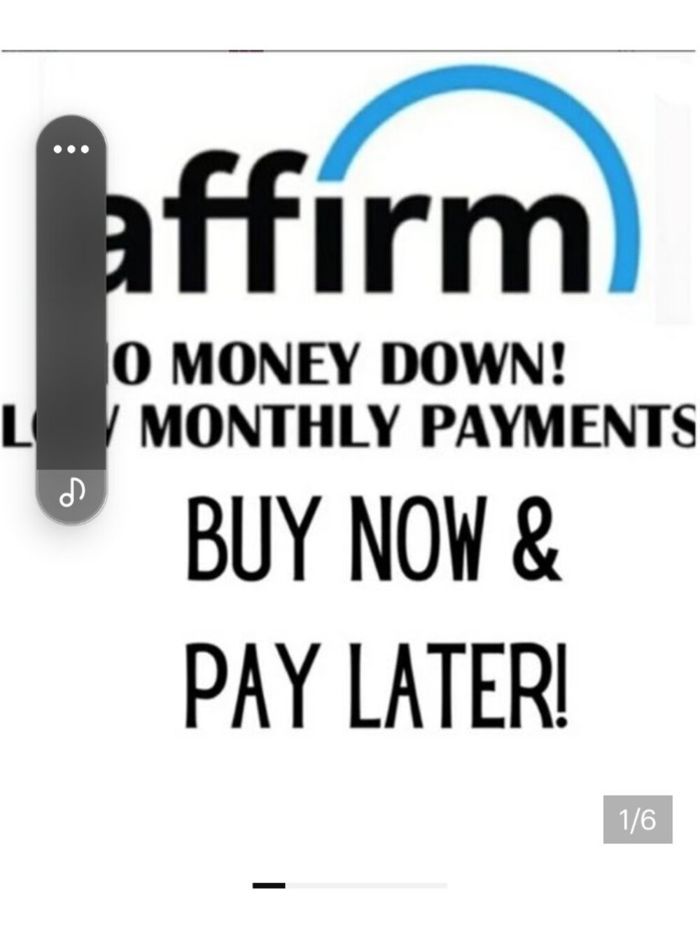 Affirm Buy now Pay Later plan